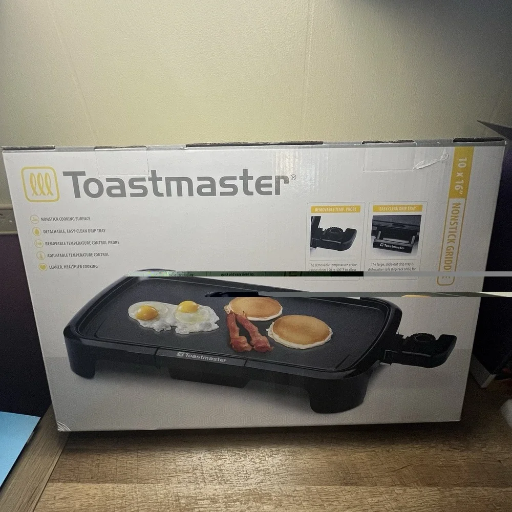 NEW Toastmaster Brand 10" x‎ 16" Electric Nonstick Griddle TM-1612GR DRIP TRAY - Picture 2 of 5